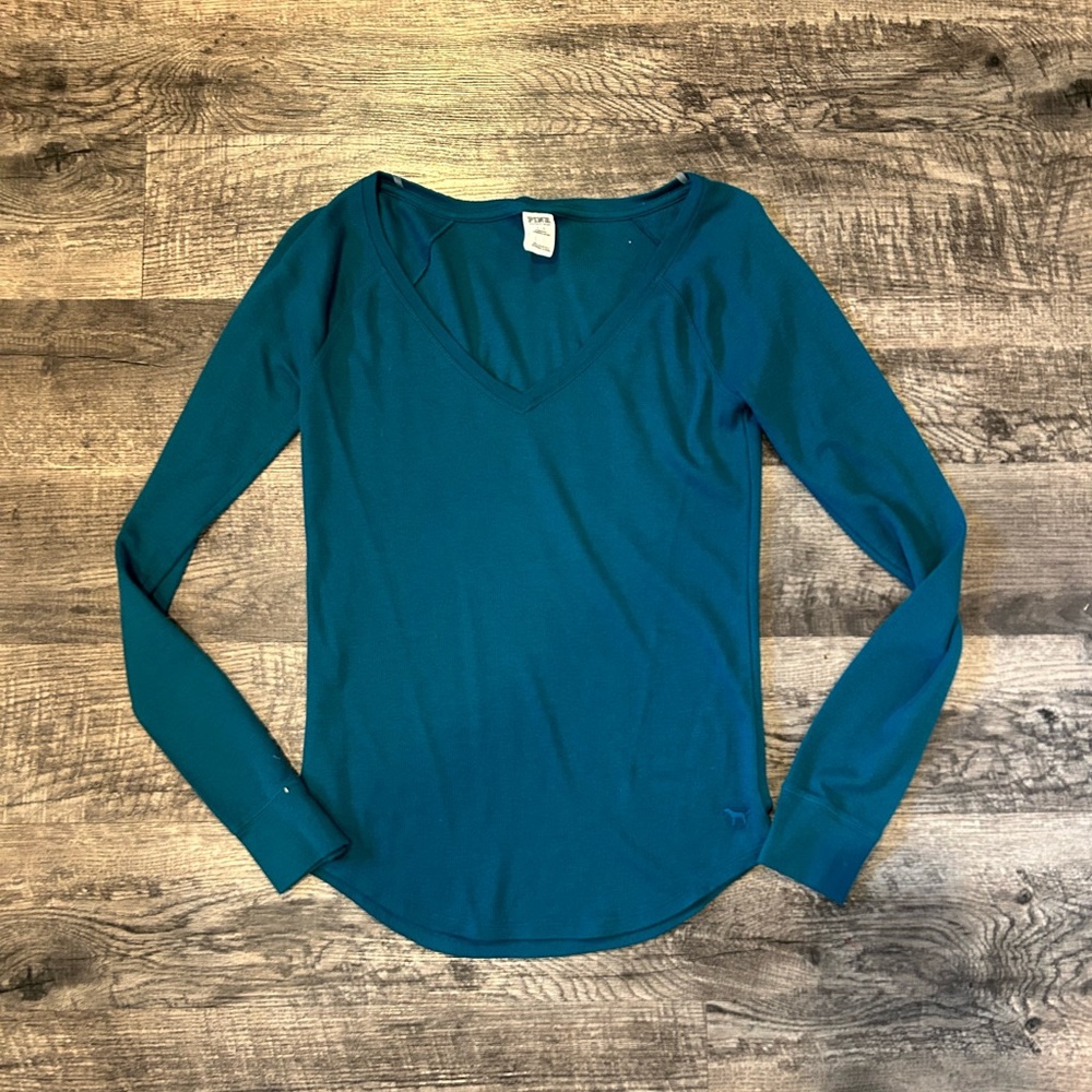 Pink Waffle Long Sleeve